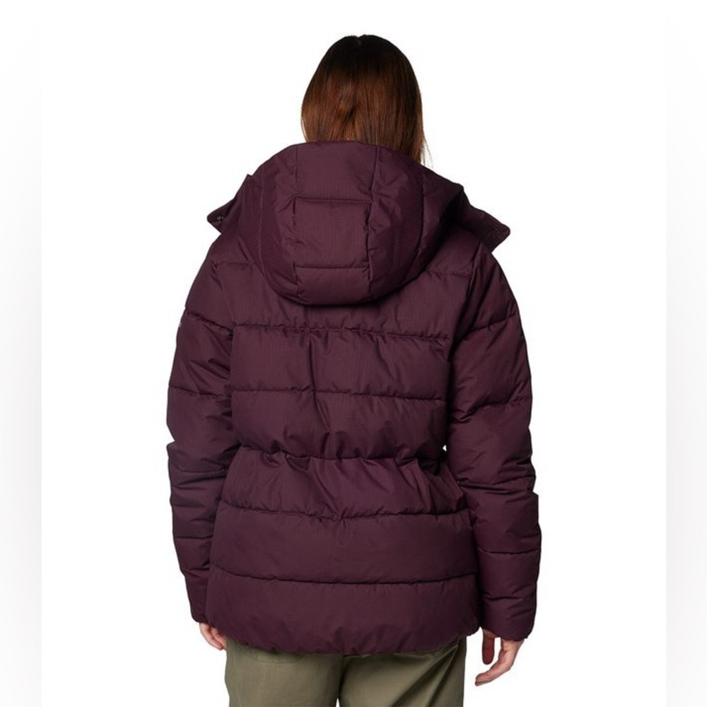 Columbia Women's Dark Red Hooded Puffer Jacket - Picture 3 of 11